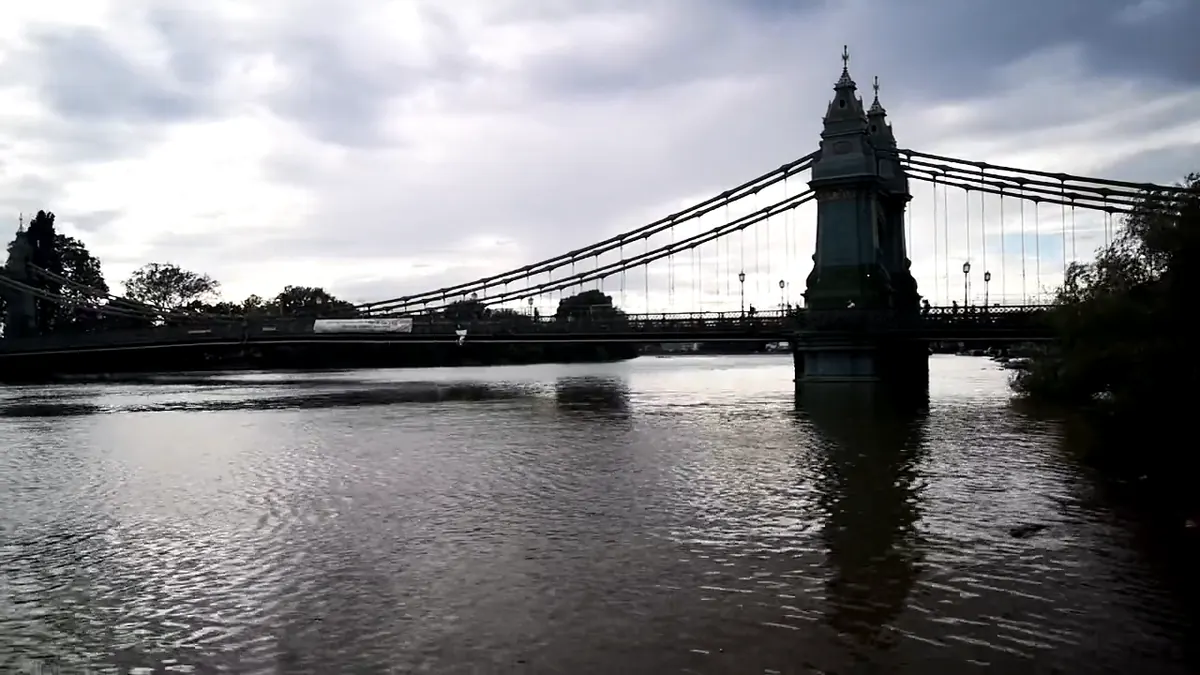Hammersmith Bridge over the River Thames