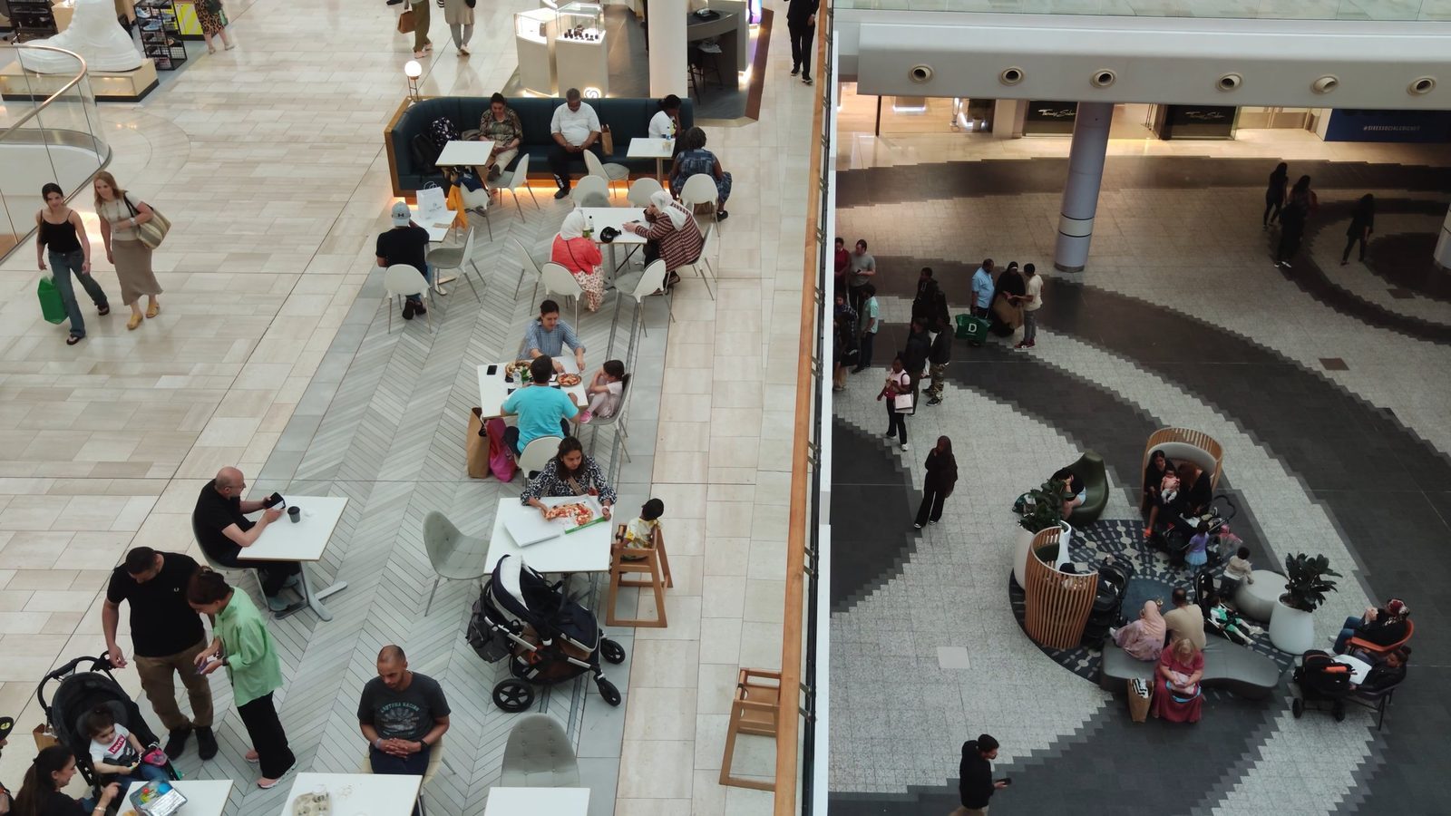 Westfield London shopping centre at Shepherd's Bush